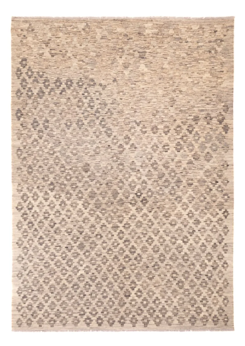 Kelim Modern Teppich 177x250cm - dunkelbeige