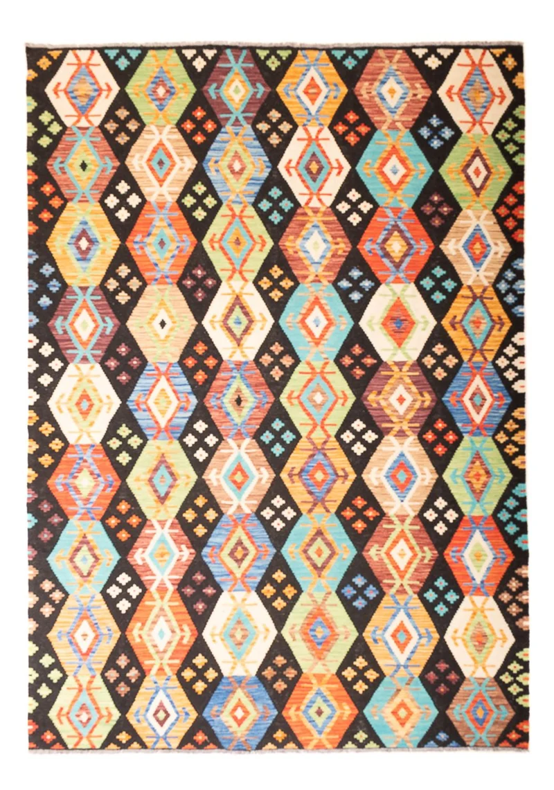 Kelim Afghan Teppich 179x262cm - mehrfarbig