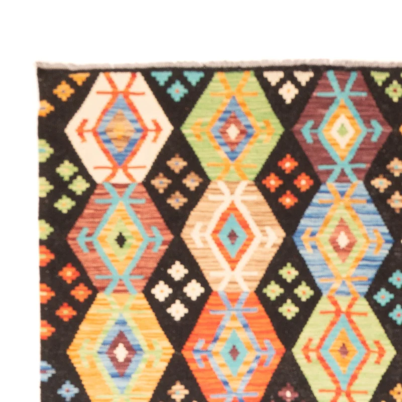 Kelim Afghan Teppich 179x262cm - mehrfarbig