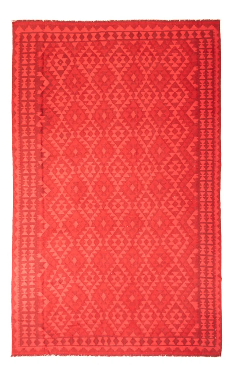 Kelim Modern Teppich 193x291cm - rot