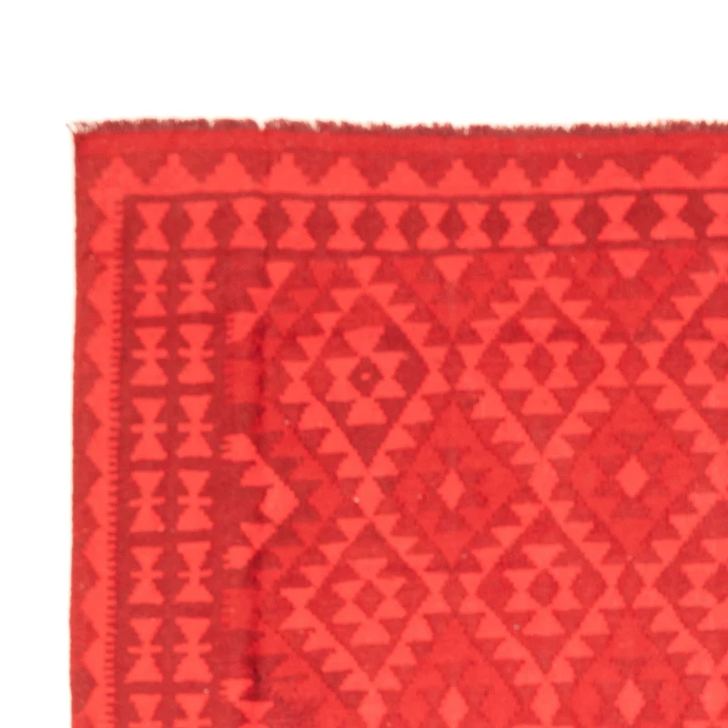 Kelim Modern Teppich 193x291cm - rot