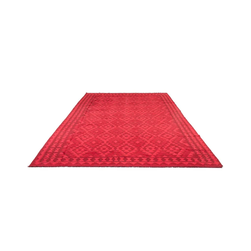 Kelim Modern Teppich 193x291cm - rot