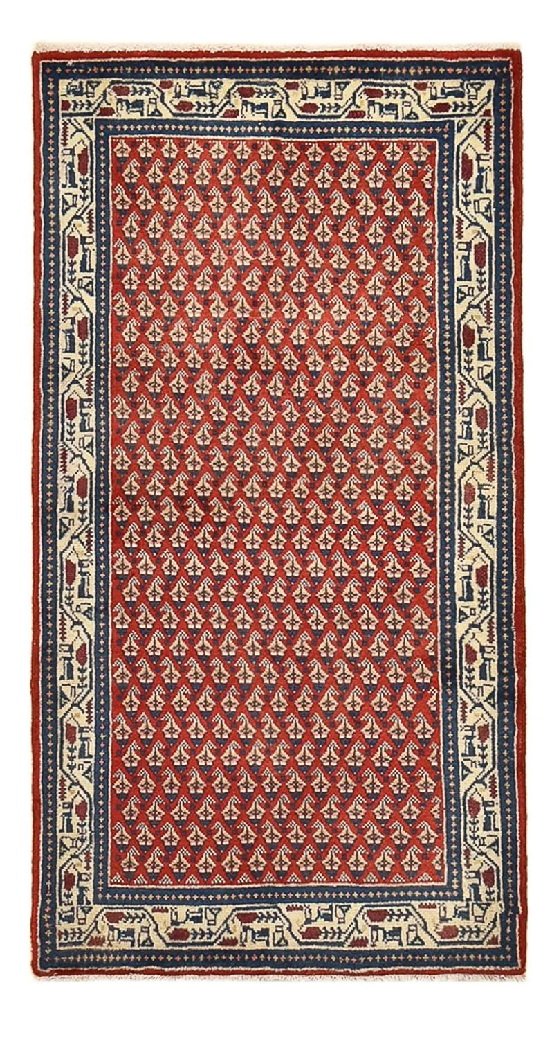 Mir Teppich 68x134cm - Perserteppich - hellrot