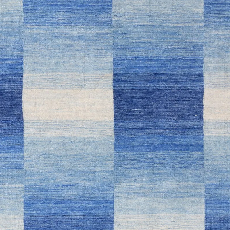 Loribaft Loom Teppich 123x185cm - Wollteppich - blau
