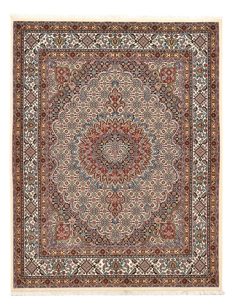 Moud Teppich 150x196cm - Perserteppich - dunkelbraun