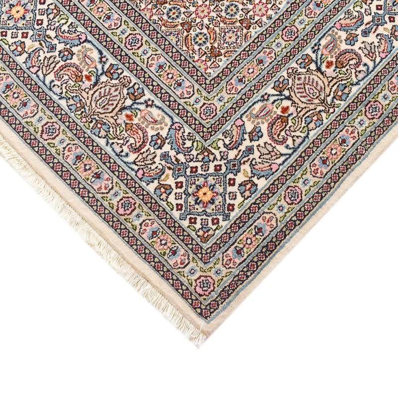 Moud Teppich 200x200cm - Perserteppich - hellbraun
