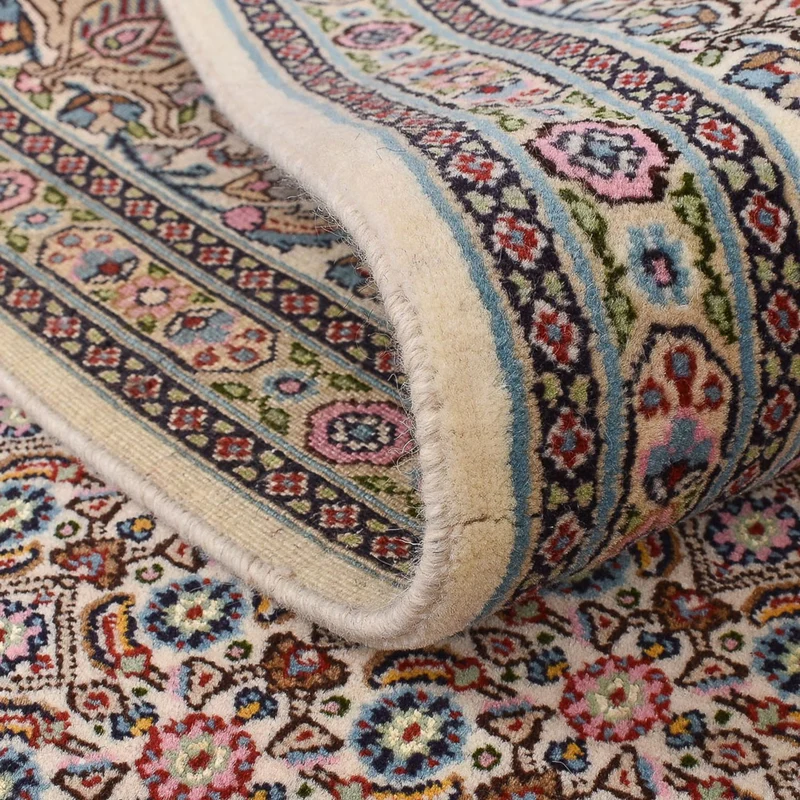 Moud Teppich 200x200cm - Perserteppich - hellbraun