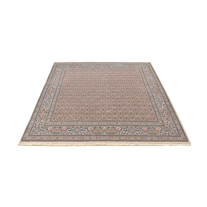Moud Teppich 200x200cm - Perserteppich - hellbraun