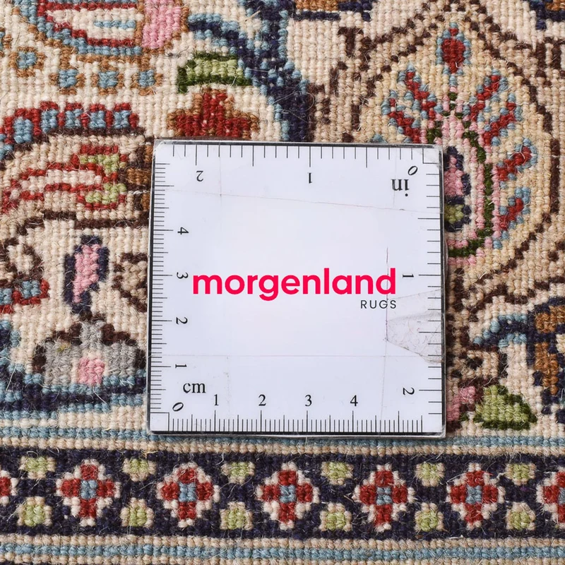 Moud Teppich 200x200cm - Perserteppich - hellbraun