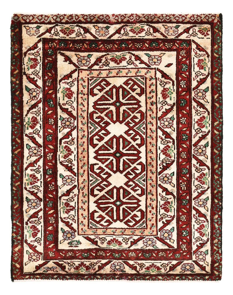 Hamadan Teppich 66x85cm - Perserteppich - mehrfarbig