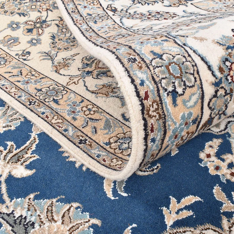 Nain - 12La Teppich 244x293cm - Perserteppich - blau
