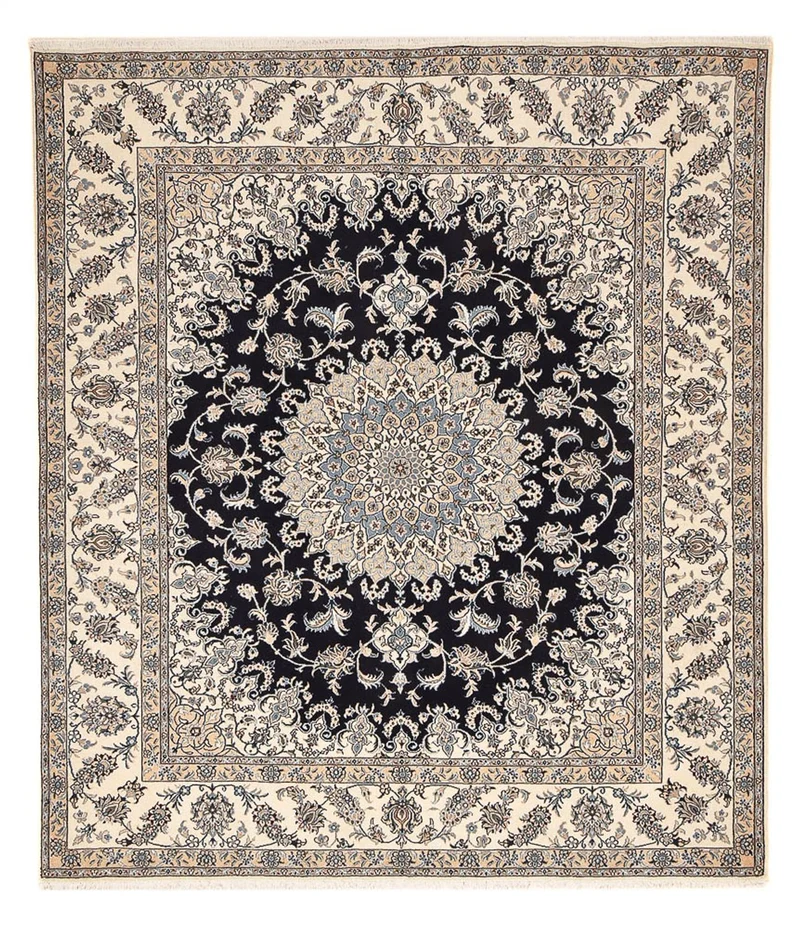 Nain - 12La Teppich 243x290cm - Perserteppich - dunkelblau