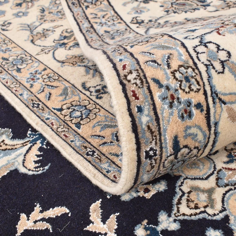Nain - 12La Teppich 243x290cm - Perserteppich - dunkelblau