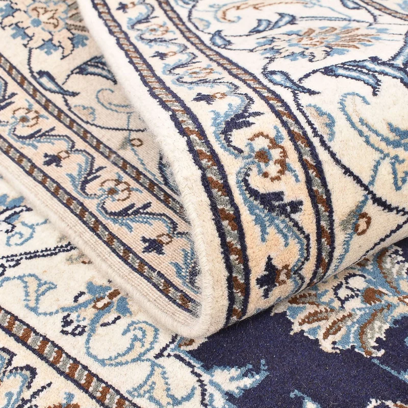 Nain - 12La Teppich 200x208cm - Perserteppich - dunkelblau