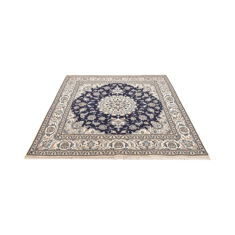 Nain - 12La Teppich 200x208cm - Perserteppich - dunkelblau