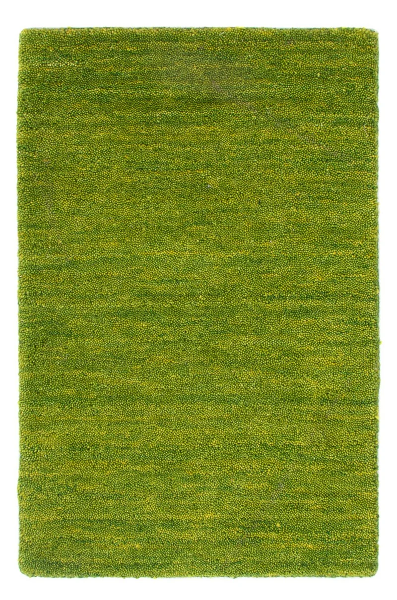 Gabbeh Teppich Softy 40x60cm - Wollteppich - grün