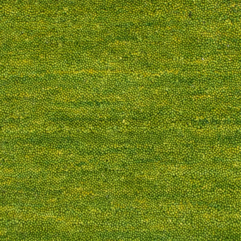Gabbeh Teppich Softy 40x60cm - Wollteppich - grün