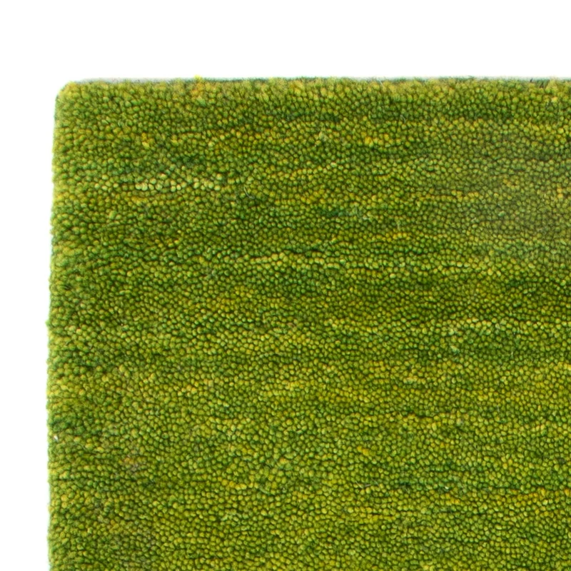 Gabbeh Teppich Softy 40x60cm - Wollteppich - grün