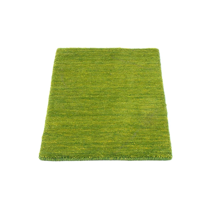 Gabbeh Teppich Softy 40x60cm - Wollteppich - grün