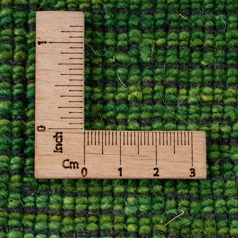 Gabbeh Teppich Indus 40x60cm - Wollteppich - grün