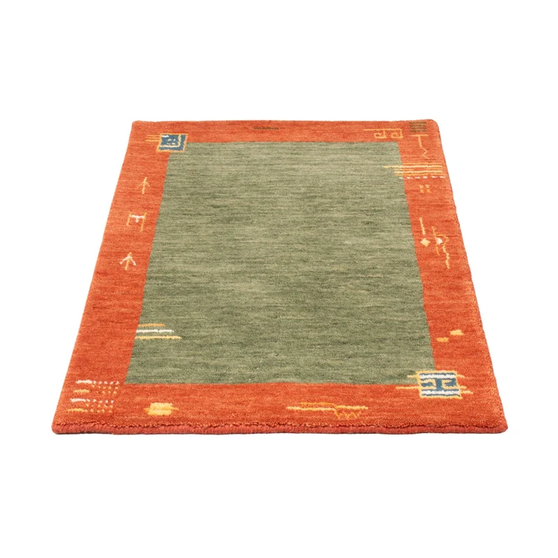 Gabbeh Teppich - Softy - 60 x 90 cm - grün