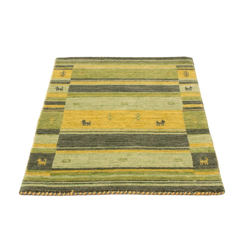 Gabbeh Teppich - Softy - 60 x 90 cm - grün