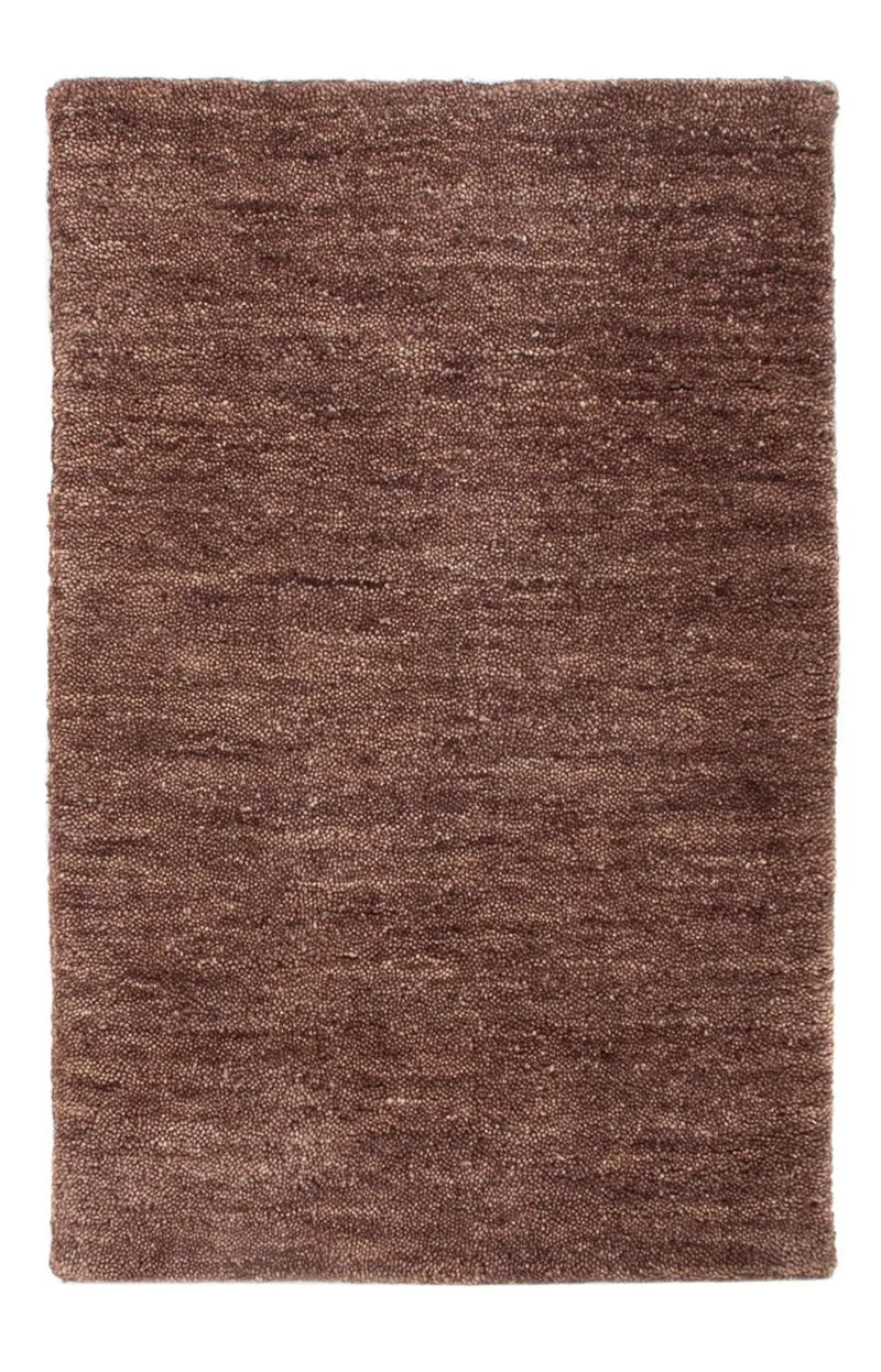 Gabbeh Teppich Indus 40x60cm - Wollteppich - braun