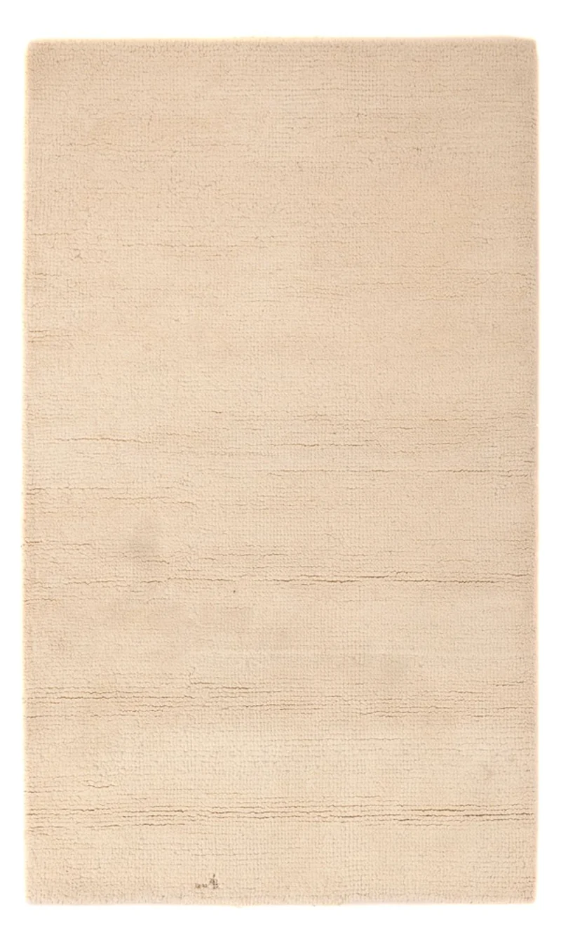 Gabbeh Teppich Softy 95x192cm - Wollteppich - beige