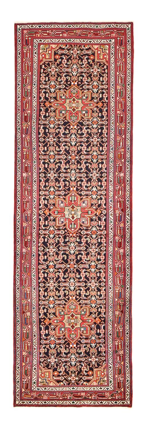 Hamadan Teppich 120x403cm - Perserteppich - hellrot