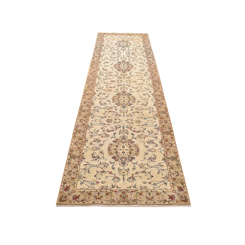 Läufer Perser - Keshan - 98 x 385 cm - beige