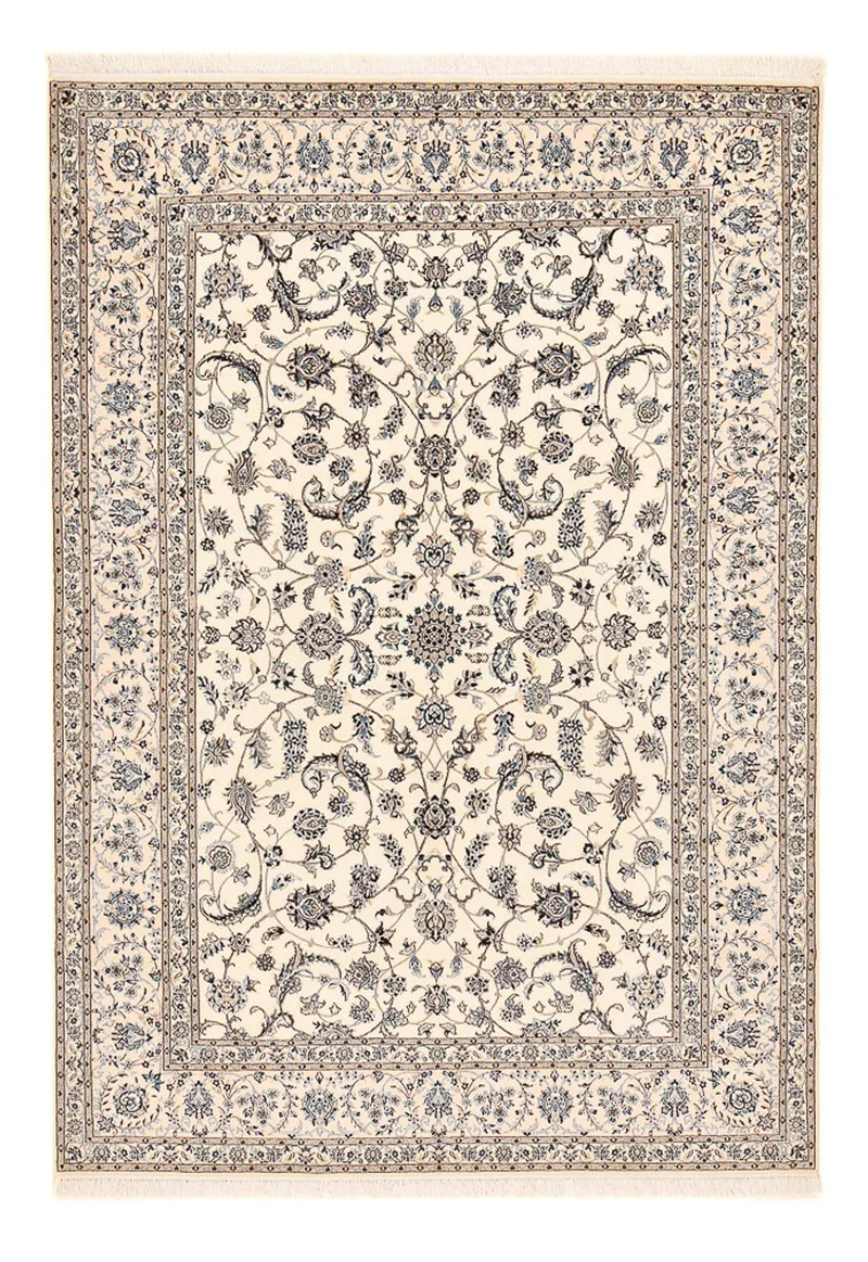 Nain - 6La Teppich 205x297cm - Perserteppich - weiß