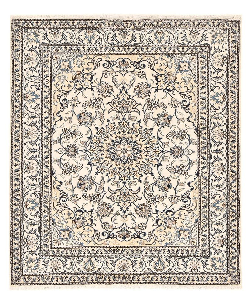 Nain - 12La Teppich 152x198cm - Perserteppich - hellbeige