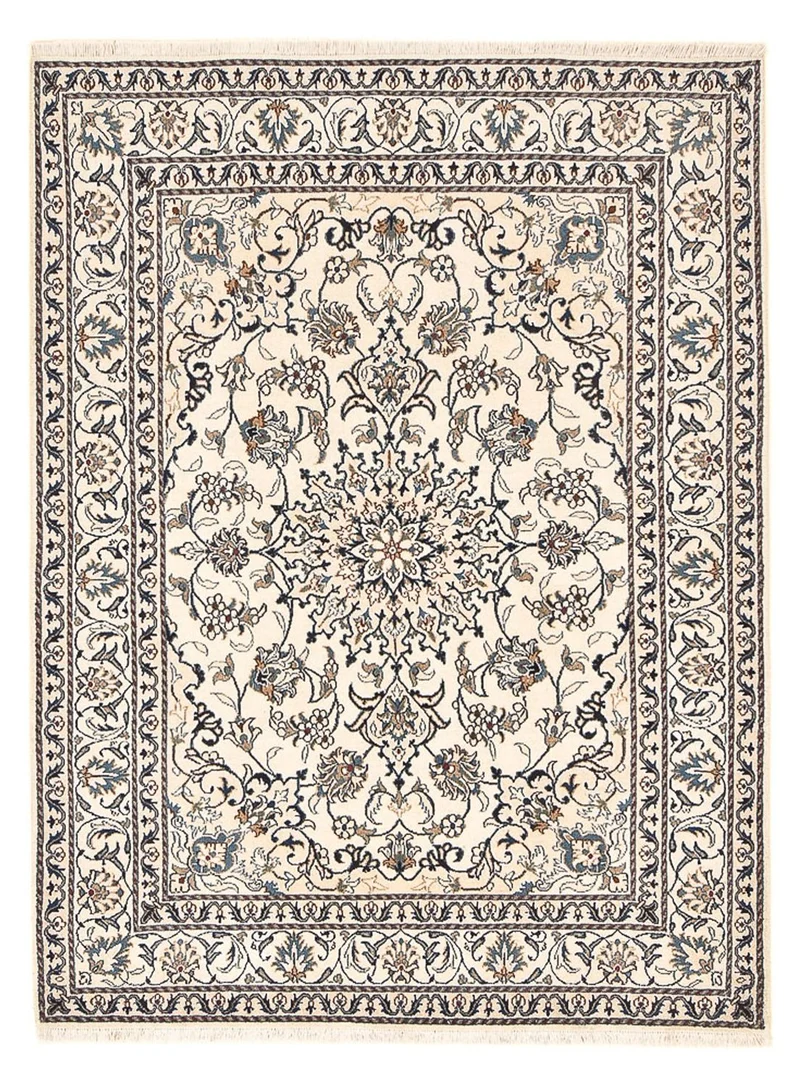 Nain - 12La Teppich 147x197cm - Perserteppich - hellbeige