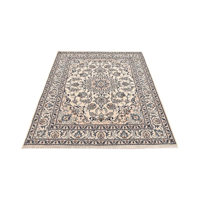 Nain - 12La Teppich 147x197cm - Perserteppich - hellbeige