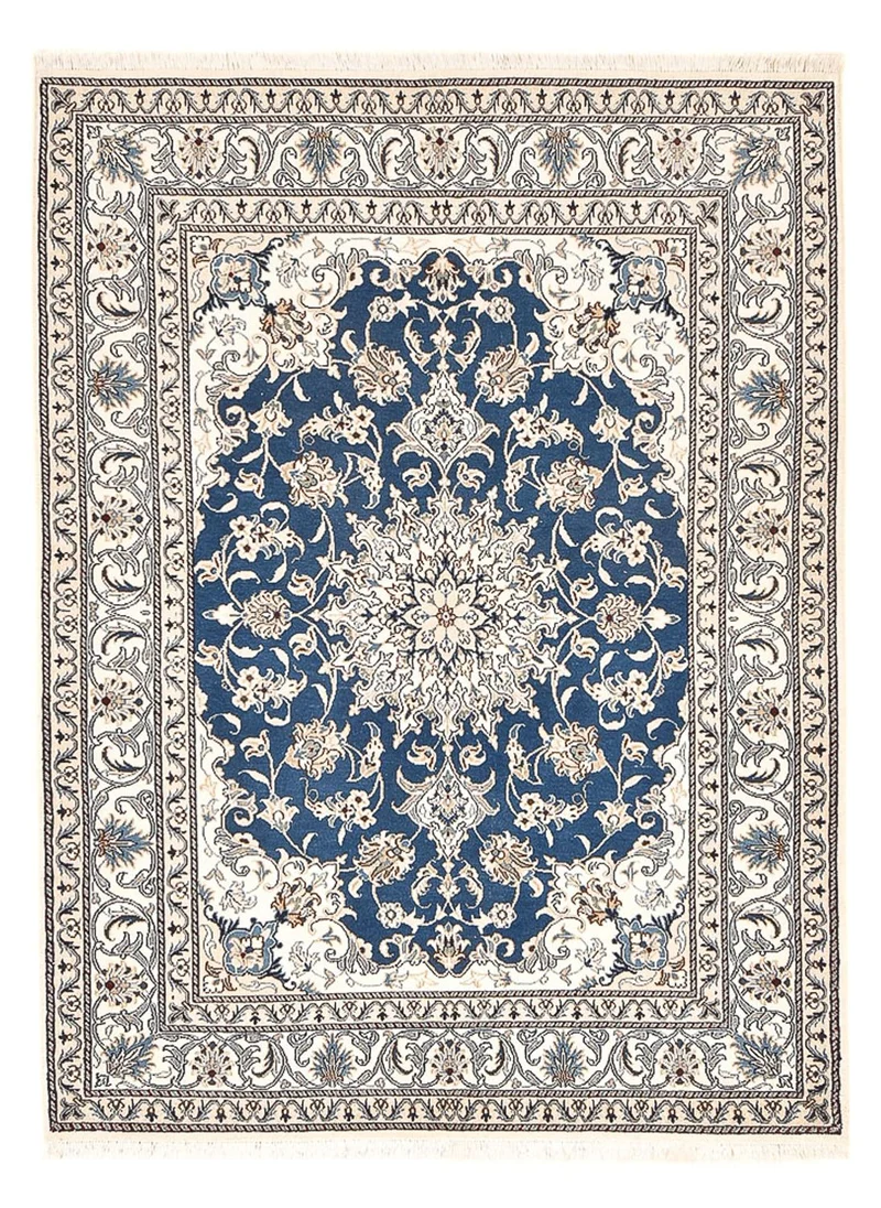 Nain - 12La Teppich 146x200cm - Perserteppich - hellblau
