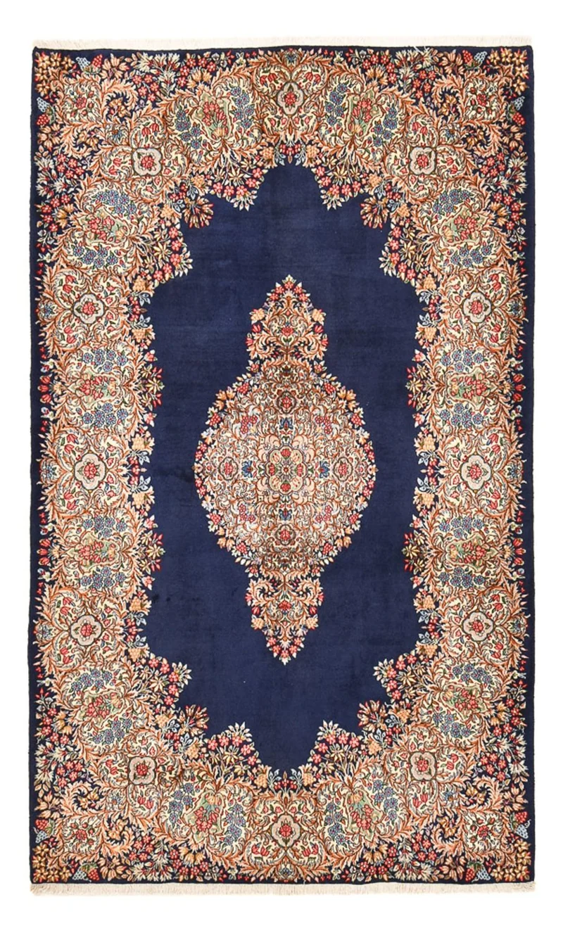 Rafsanjan Teppich 150x243cm - Perserteppich - blau