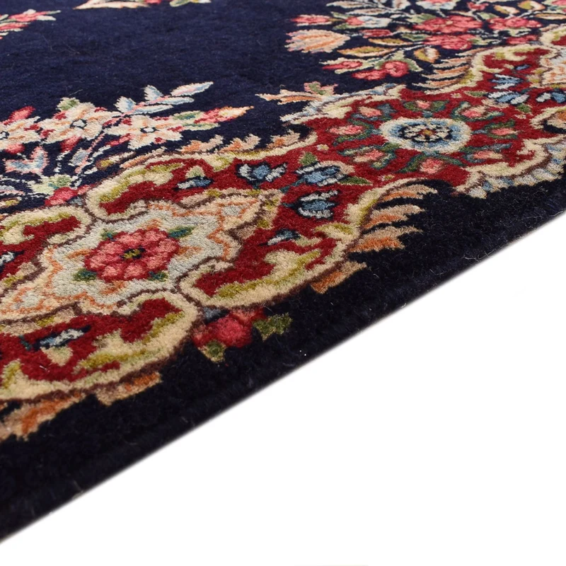 Rafsanjan Teppich 93x397cm - Perserteppich - dunkelblau