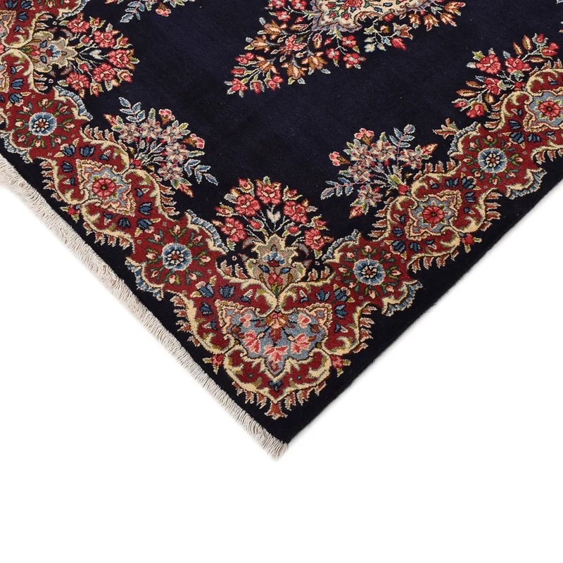 Rafsanjan Teppich 95x373cm - Perserteppich - dunkelblau