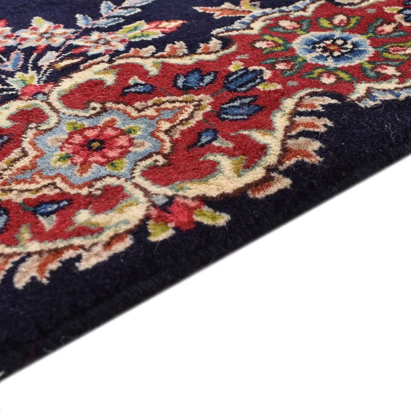 Rafsanjan Teppich 95x373cm - Perserteppich - dunkelblau