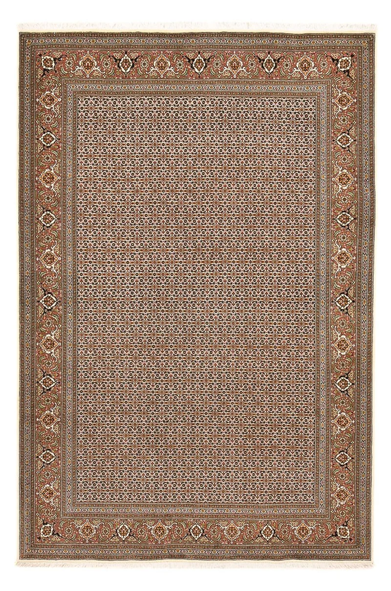 Täbriz - 50 Raj Teppich 184x284cm - Perserteppich - dunkelbeige