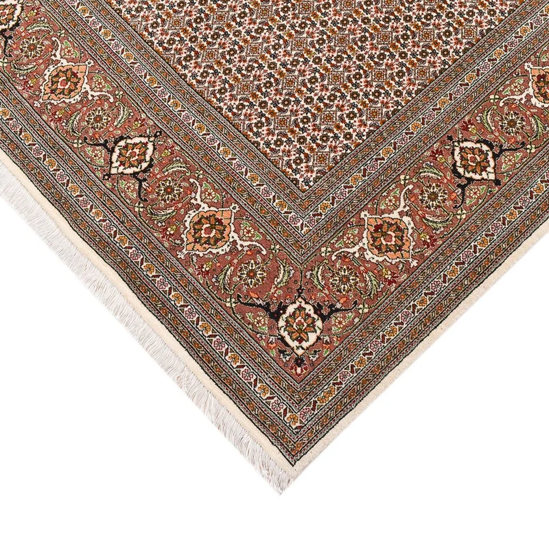 Täbriz - 50 Raj Teppich 184x284cm - Perserteppich - dunkelbeige