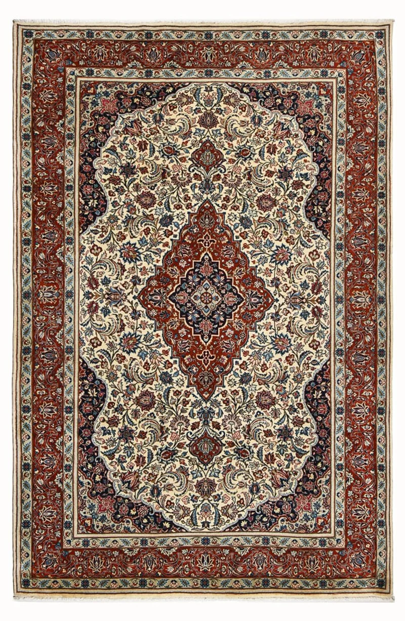Golpayegan Teppich 202x310cm - Perserteppich - sand