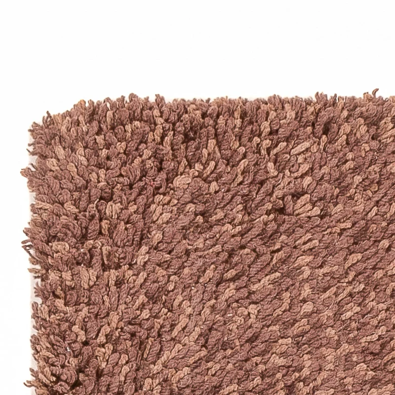 Hochflor Teppich 64x203cm - braun