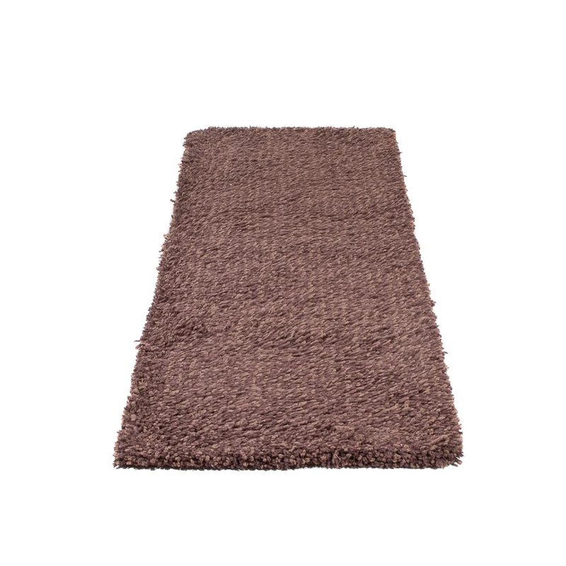 Hochflor Teppich 64x203cm - braun