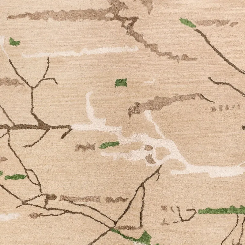 Designer Teppich 152x242cm - beige