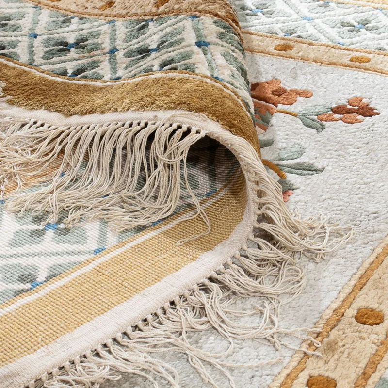 China Seide Teppich 93x154cm - Orientteppich - dunkelbeige