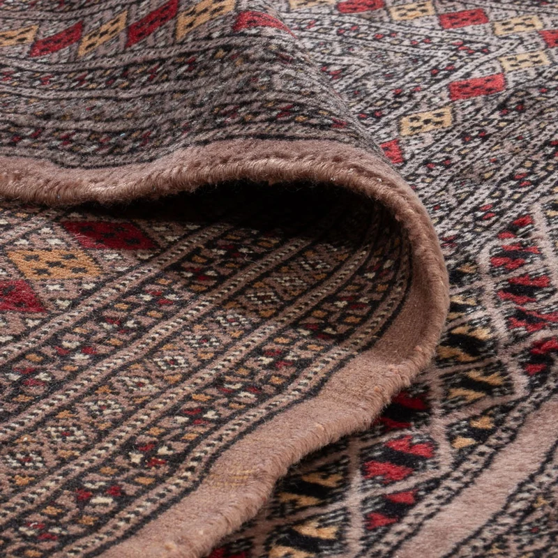Pakistan Teppich 124x165cm - Orientteppich - dunkelbeige