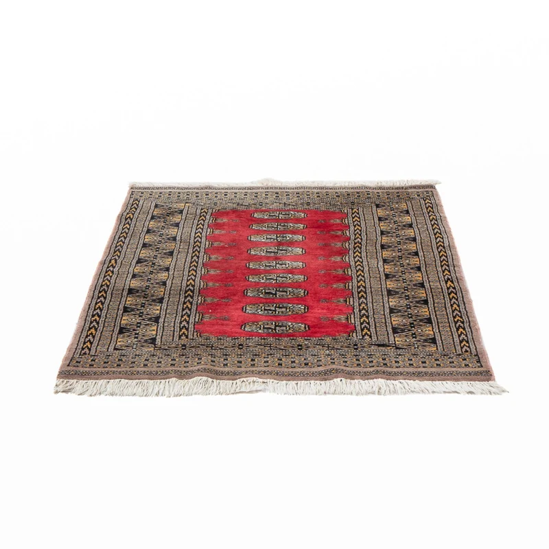 Pakistan Teppich 82x124cm - Orientteppich - rot