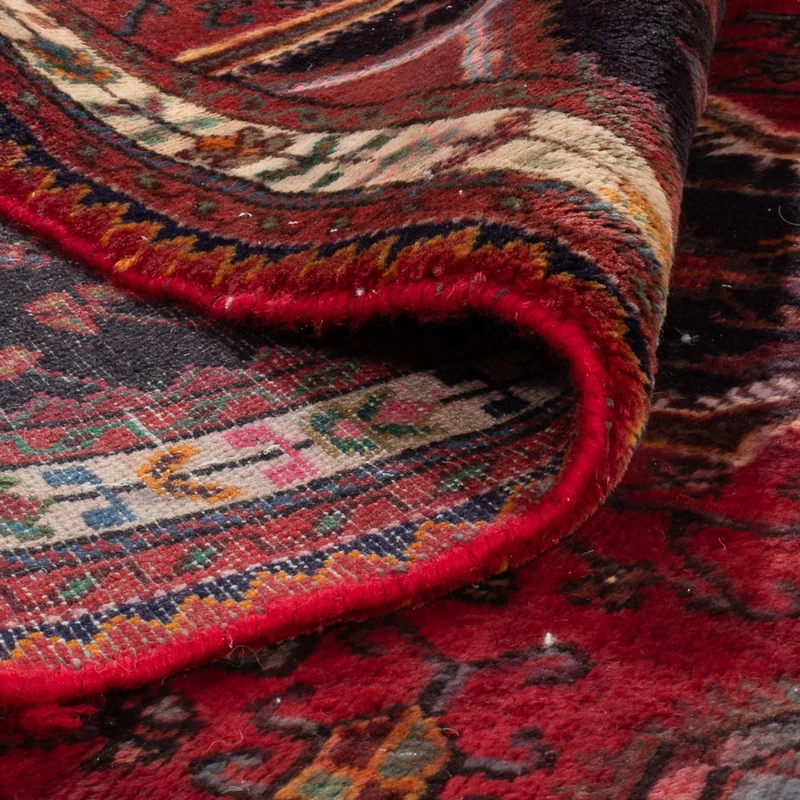 Nahavand Teppich 77x197cm - Perserteppich - dunkelrot