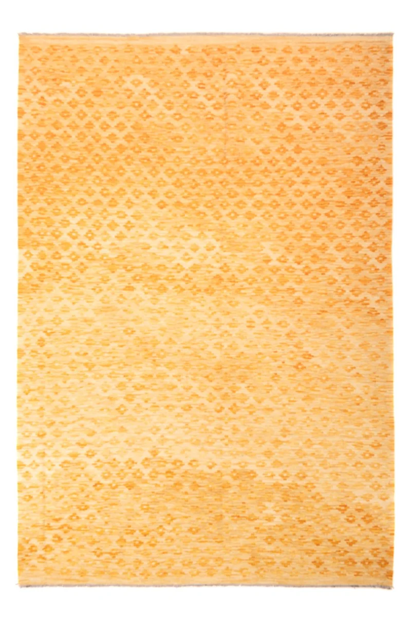 Kelim Modern Teppich 177x247cm - senfgelb